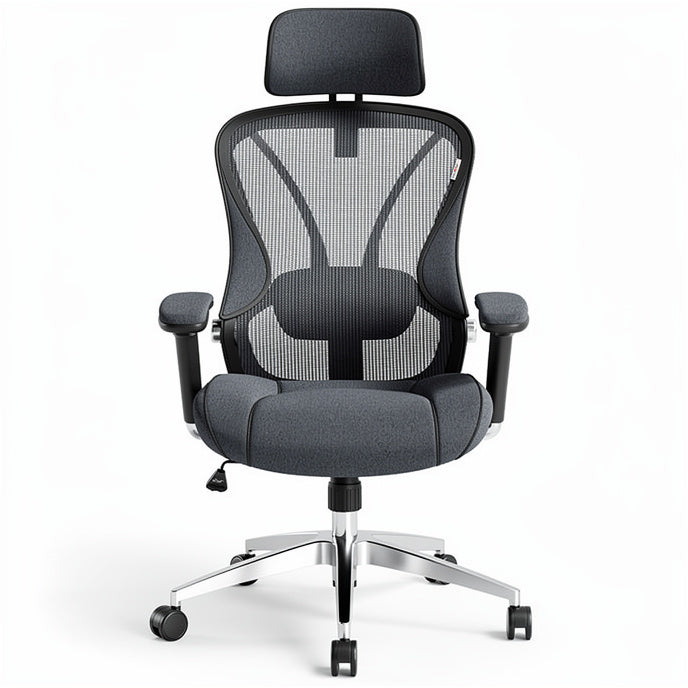 **Ergonomische bureaustoel met mesh rugleuning en verstelbare armleuningen**